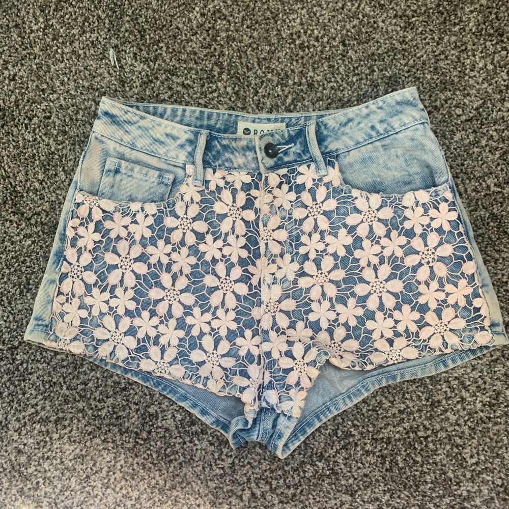 Roxy high rise Jean shorts